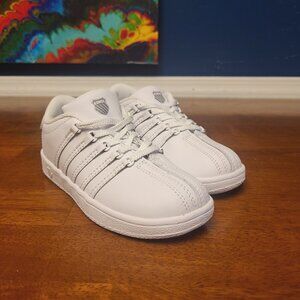 K-Swiss all White Infant Shoes ~ Size Infant’s 9.5 ~ New / Never worn